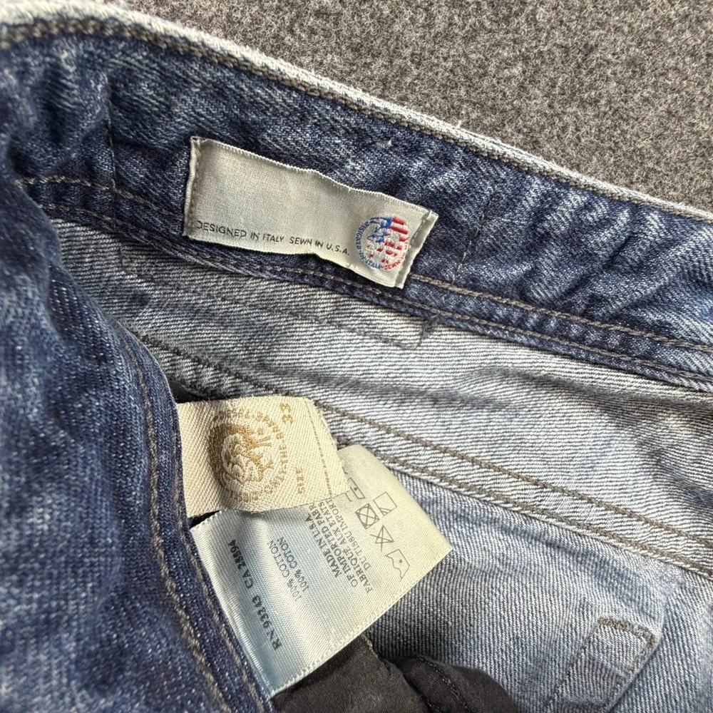 Diesel Zatiny Regular Bootcut Jeans Mens 35x32 Blue Wash 0UB89 Made in USA Denim